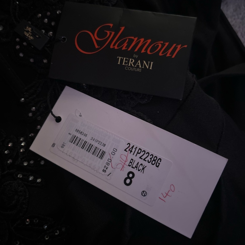 Terani Couture Black Prom Dress - Picture 1 of 3
